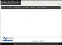 Strona internetowa z EXPERT Drzwi Okna Bramy