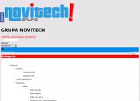 Strona internetowa z Grupa Novitech