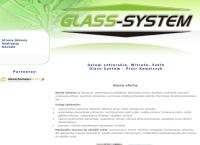 Strona internetowa z Glass-System Piotr Kowalczyk - Usługi szklarskie