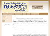 Strona internetowa z Pracownia Psychologiczna Diagon Iwona Walacz