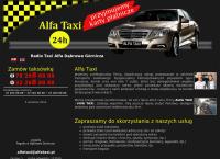 Strona internetowa z Alfa Taxi