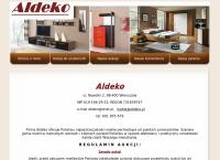 Strona internetowa z Aldeko