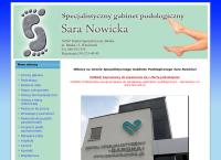 Strona internetowa z Specjalistyczny Gabinet Podologiczny, Sara Nowicka