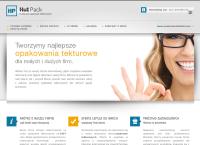 Strona internetowa z Hut-Pack Zakład Produkcji Opakowań Tekturowych