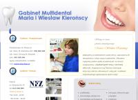 Strona internetowa z Multidental