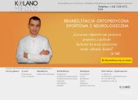 Strona internetowa z Kolano-Medic Piotr Kolano fizjoterapeuta