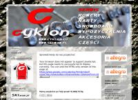 Strona internetowa z Cyklon Sport Serwis