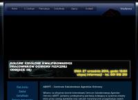 Strona internetowa z Centrum Szkoleniowe Agentów Ochrony Adept