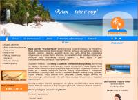 Strona internetowa z Biuro Podrózy Tropical Travel