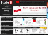 Strona internetowa z Studio b - Studio Reklamy