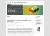 Strona internetowa z GEOPLUS Usługi Geodezyjne S.C.