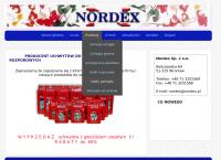 Strona internetowa z Nordex  Sp. Z O.o. Uchwyty Do Kabli, Kołki Rozporowe. Produkcja i Sprzedaż