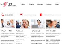 Strona internetowa z Light Reklama