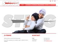 Strona internetowa z Firma Dziewiarska Sting