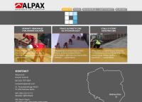 Strona internetowa z Alpax