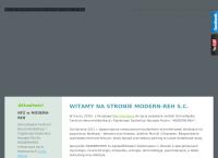 Strona internetowa z MODERN-REH-Centrum Neurorehabilitacji i Fizjoterapii