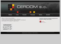 Strona internetowa z Cerdom S.c.