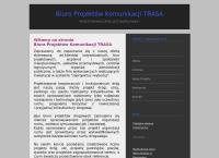 Strona internetowa z Projektowanie Dróg TRASA