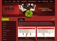 Strona internetowa z Sedia - Producent mebli