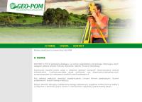 Strona internetowa z GEO-POM Usługi Geodezyjno-Kartograficzne Sławomir Górski