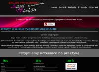 Strona internetowa z Hair Factory Salon Fryzjerski \"Angel Studio\"