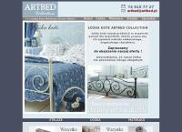 Strona internetowa z Artbed Collection