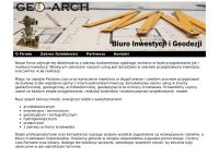 Strona internetowa z Geo-Arch