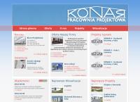 Strona internetowa z Pracownia Projektowa KONAR