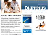 Strona internetowa z Dianthus - Projektowanie Stron Internetowych