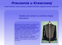 Strona internetowa z Pracownia U Krawcowej