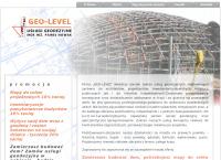 Strona internetowa z Geo-Level Usługi Geodezyjne Mgr Inż.paweł Nowak