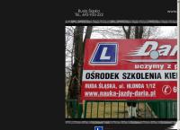 Strona internetowa z Nauka Jazdy DARIA