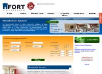 Strona internetowa z FORT Biuro Nieruchomości Szczecin