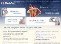 Strona internetowa z Centrum Medyczno-Rehabilitacyjne Med-Reh