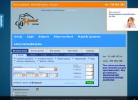 Strona internetowa z Biuro Podróży Mamut Travel