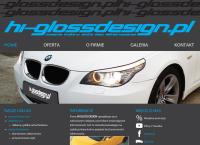 Strona internetowa z Hi-Gloss Design