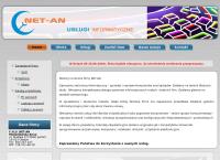 Strona internetowa z F.H.U. NET-AN Modzelewska Anna