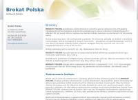 Strona internetowa z Brokat Polska
