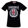 T-shirt LONSDALE „HISTORY LEAVES” czarny
