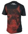T-SHIRT PIT BULL „RED NOSE” niebieski,biały,czarny