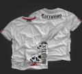 T-shirt DOBERMAN`S EXECUTION czarny/biały