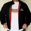 KURTKA LONSDALE "HARRINGTON" granatowa/czarna/