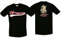 T-shirt JEST RYZYKO, JEST ZABAWA/czarny/
