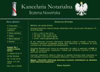 Strona internetowa z Notariusz Wrocław Bożena Nowińska