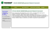 Strona internetowa z USŁUGI GEODEZYJNE geosmart Wojciech Sosnowski