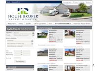 Strona internetowa z Housebroker Nieruchomości Słupsk
