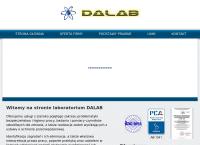 Strona internetowa z Laboratorium DALAB pomiary badania