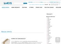 Strona internetowa z Acis Firma Handlowo-Usługowa