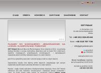 Strona internetowa z GST Poland