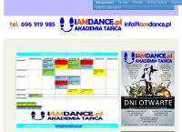 Strona internetowa z I am Dance PL